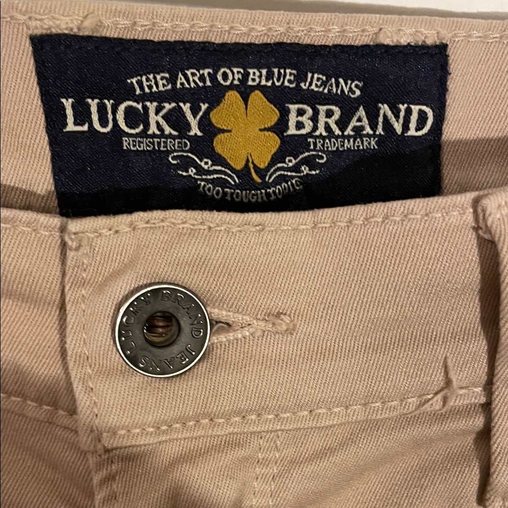 Lucky Brand Khaki/Tan Sofia Capri Jeans Size 12 - Picture 3 of 13